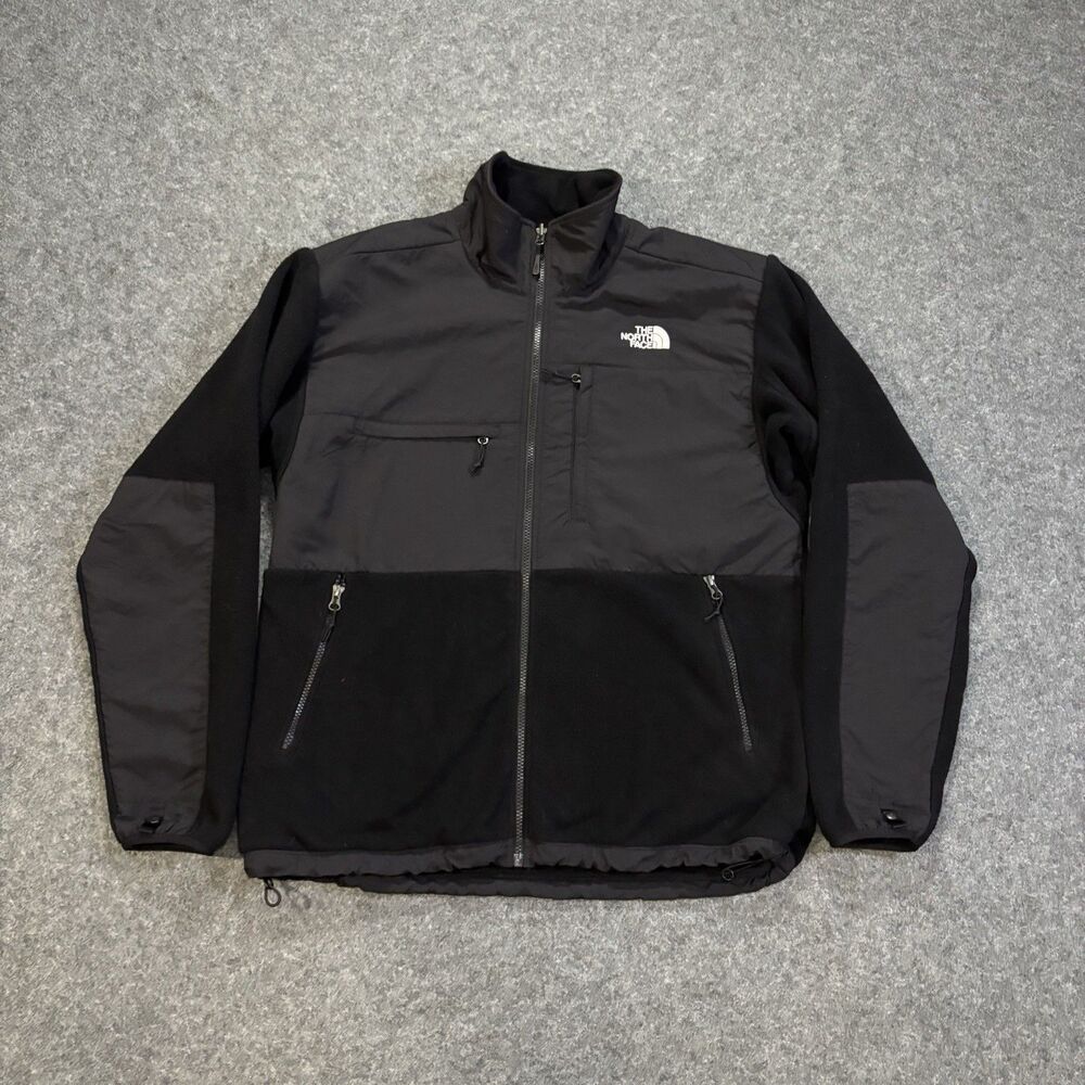 The North Face Jacket Mens Large Black Denali Fleece Full Zip Polartec Outdoor
